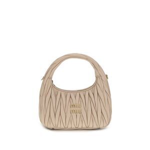 Miu Miu Beige Calf Leather Bos Taurus Women's Handbag